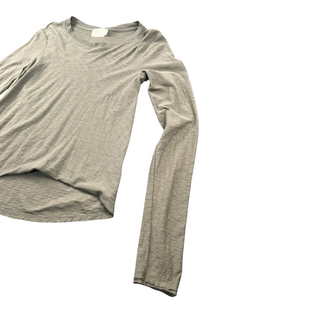 Nation LTD Women's Pale Green Long Sleeve Hi-Low Top In Size S - Picture 2 of 7